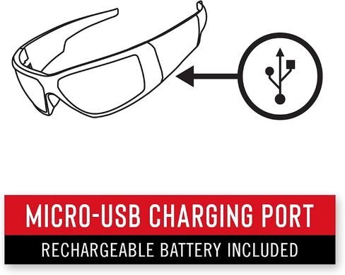 نظارات أمان LED مضاءة قابلة لإعادة الشحن من كوست SPG400 مع شعاع فحص مدمج، عدسات قابلة للتبديل مقاومة للخدش، in Saudi Arabia