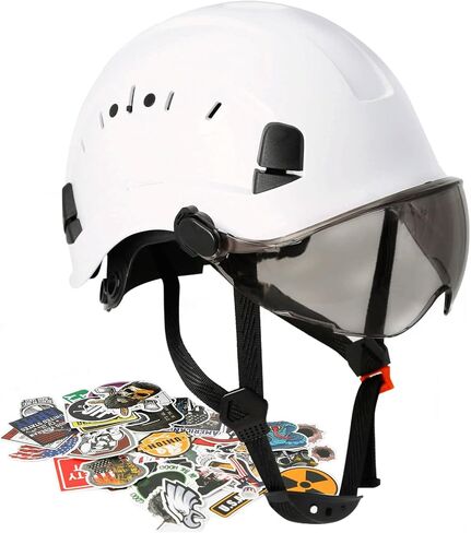 AOLAMEGS Construction Hard Hats with Visor - OSHA Approved Construction Hardhat with Chin Straps in Saudi Arabia