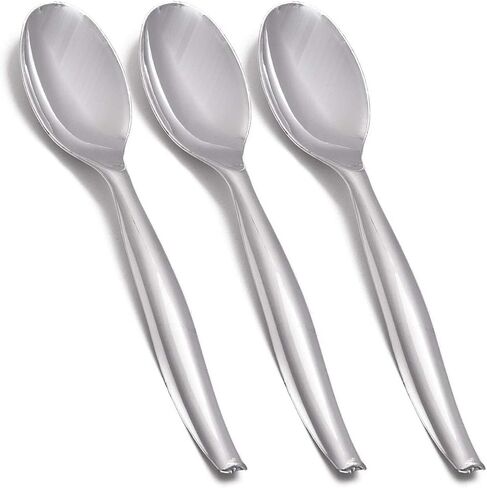 Kaya Elegant Black Plastic Serving Spoons (Pack of 5) - Durable & Stylish Design, Perfect for Catering, Parties & Kitchen Essentials in Saudi Arabia