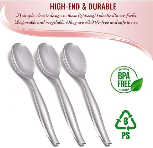 Kaya Elegant Black Plastic Serving Spoons (Pack of 5) - Durable & Stylish Design, Perfect for Catering, Parties & Kitchen Essentials in Saudi Arabia