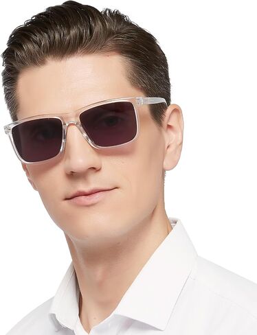Large Reader Sunglasses Men 1.5 Full Lens Sun Reading Glasses Square UV Protection 1.00 1.50 2.00 2.50 3.00 3.50 (Not Bifocal, Black) in Saudi Arabia
