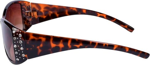 2 Pair of Women's Fashion Bifocal Reading Sunglasses with Rhinestones - Microfiber Carrying Cases Included in Saudi Arabia