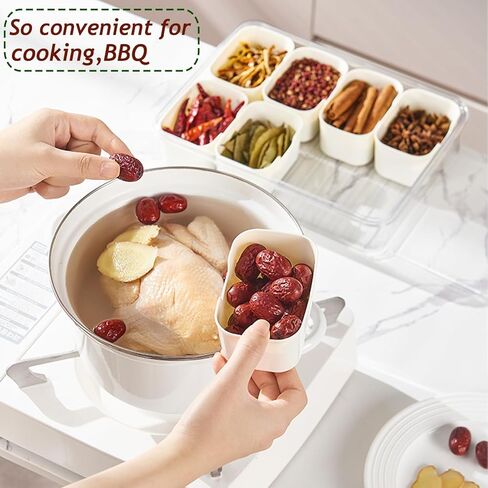 8 Compartments Snackle Box Snack Containers,Divided Serving Tray with Lid and Handle,Charcuterie board with lid,Clear Snack Platter Organizer for Adults,Snack Box for Fruits, Candy, Condiment,Party in Kuwait