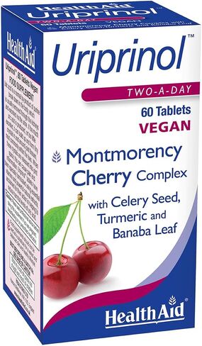 Uriprinol®, Uric Acid Cleanse, 60ct, Twice Daily, Montmorency Cherry Complex with Celery Seed, Turmeric and Banaba Leaf, Vegan in Saudi Arabia