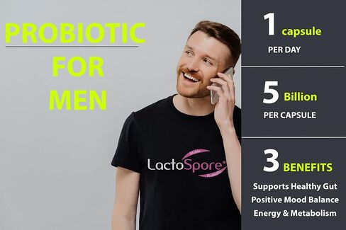 AFI LactoSpore | Bacillus coagulans MTCC 5856| Acid resistant | Once Daily Support for Women and Men | gas and bloating support | 5 billion per capsule | 60 caps in Saudi Arabia