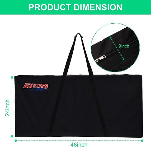 JMEXSUSS Cornhole Carrying Case Regulation Size Heavy-Duty Cornhole Board Carrying Bag with Padded Shoulder Strap for Cornhole Outdoor Games in Saudi Arabia