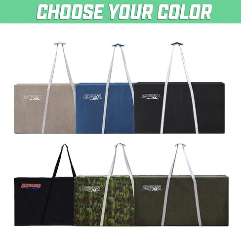 JMEXSUSS Cornhole Carrying Case Regulation Size Heavy-Duty Cornhole Board Carrying Bag with Padded Shoulder Strap for Cornhole Outdoor Games in Saudi Arabia