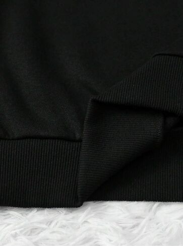 LovelyWholesale Women Graphic Long Sleeve Sweatshirts Crew Neck Workout Tops in Saudi Arabia
