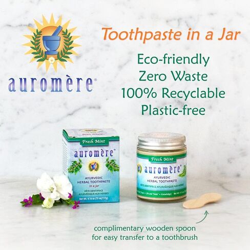 Auromere Toothpaste Jar (Pack of 1 (4.16 oz)) in Saudi Arabia
