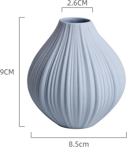 Mini Vase for Bedroom Living Room Home Flower Arrangement Mini Ceramic Vase Decorative Ornament (2 Pieces) (Pink + Beige) in Saudi Arabia