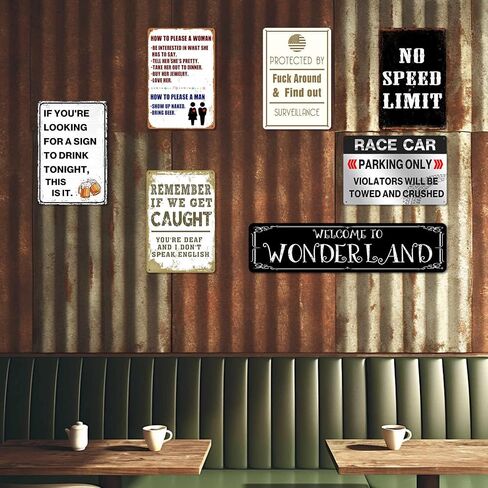 Funny Bar Sign Man Cave Decor For Men Vintage Metal Tin Sign Bar Signs For Home Bar Wall Patio Accessories Outdoor Bar Decor Drink Sign If You'Re Looking For A Sign To Drink Tonight This Is It 8x12 In in Saudi Arabia
