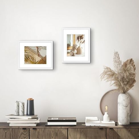 Golden State Art, 11x14 Picture Frame - for 8x10 Picture Frame with Mat or 11x14 Frame Without Mat - Great for Photos, Portraits, Family Collages, Horizontally or Vertically Wall Hang Decor, Set of 4 in Saudi Arabia