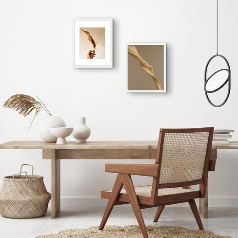 Golden State Art, 11x14 Picture Frame - for 8x10 Picture Frame with Mat or 11x14 Frame Without Mat - Great for Photos, Portraits, Family Collages, Horizontally or Vertically Wall Hang Decor, Set of 4 in Saudi Arabia