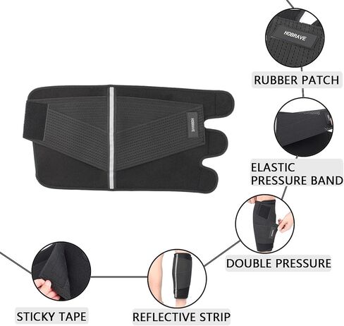 دعامة ربلة الساق 2 حزمة جبيرة ضغط كم لف لتخفيف آلام عضلات الساق الممزقة، إصابة التواء، دعم الساق قابل للتعديل للرجال والنساء in Kuwait