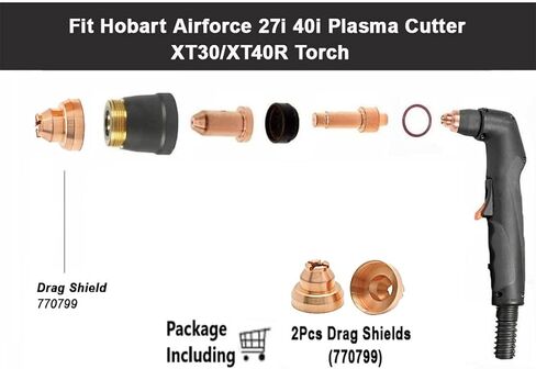 حلقات O وحلقة دوامة 770793 Fit Hobart AirForce 27i 40i Plasma Cutter XT30R XT40R الشعلة (تناسب 770796 770797 فوهة وأقطاب 770791) in Saudi Arabia