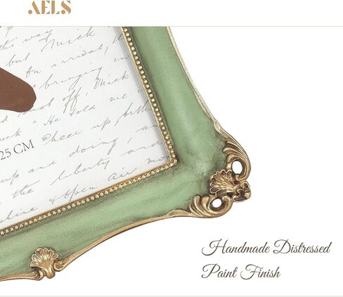 إطار صورة عتيق مقاس 8 × 10 بوصة من AELS، إطارات صور عتيقة أنيقة مع واجهة زجاجية، عرض للصور، تعليق على الحائط على سطح الطاولة، أفكار للهدايا in Kuwait