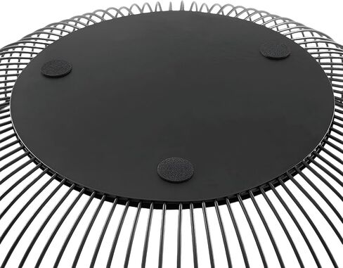 سلك معدني كونترتوب حامل سلة الفاكهة للمطبخ | حامل ديكور للمنزل الحديث باللون الأسود - 11 بوصة (دائري C) in Kuwait