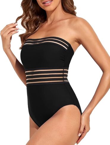 Hilor Women's One Piece Swimsuits Tummy Control Bathing Suits Sexy Halter Slimming Monokini Swimwear in Saudi Arabia