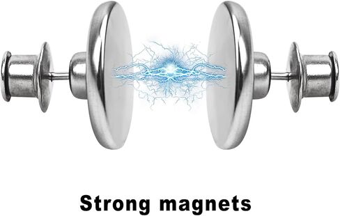 Magnetic Curtain Clips, 0.78 Inches Super Strong Curtain Magnets with Velcro, Suitable for Indoor and Outdoor Curtains, Preventing Light Leakage, Convenient Storage (8 Pairs) in Saudi Arabia