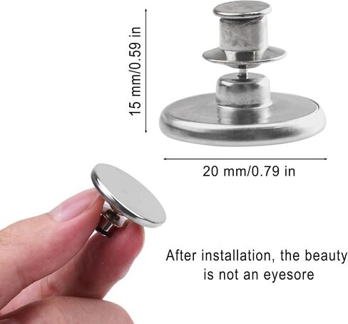 Magnetic Curtain Clips, 0.78 Inches Super Strong Curtain Magnets with Velcro, Suitable for Indoor and Outdoor Curtains, Preventing Light Leakage, Convenient Storage (8 Pairs) in Saudi Arabia