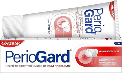 Colgate Gum Protection PerioGard Toothpaste 90grm/3.2oz Helps Fight Plaque Dual Active Formula Helps to Keep Gums Healthy in Kuwait