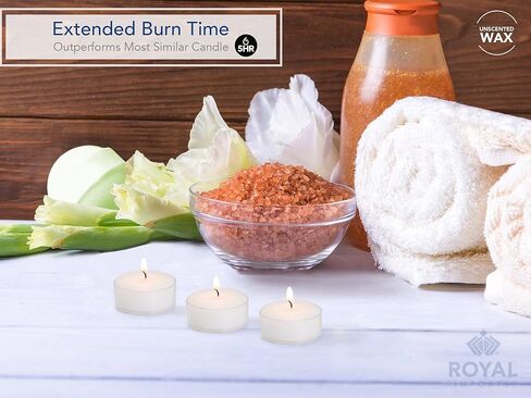 شموع الشاي الخفيفة من Royal Imports، أكواب بلاستيكية شفافة غير معطرة، 5 ساعات من حرق طويل لحفلات الزفاف، والعطلات، وأعياد الميلاد، والحفلات، وديكور المنزل، 125 عبوة in Kuwait