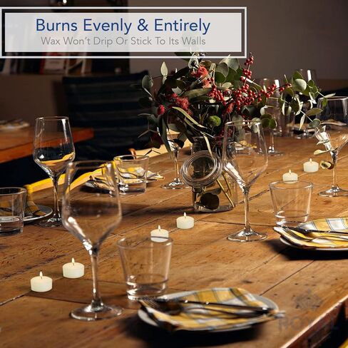 شموع الشاي الخفيفة من Royal Imports، أكواب بلاستيكية شفافة غير معطرة، 5 ساعات من حرق طويل لحفلات الزفاف، والعطلات، وأعياد الميلاد، والحفلات، وديكور المنزل، 125 عبوة in Kuwait