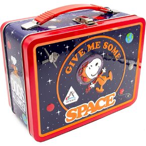 AQUARIUS Peanuts Artemis Fun Box - Sturdy Tin Storage Box with Plastic Handle & Embossed Front Cover - Officially Licensed Peanuts Artemis Merchandise & Collectible Gift