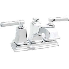 Moen WS84800 Two-Handle Low Arc Bathroom Faucet, Chrome
