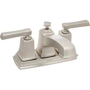 Moen WS84800 Two-Handle Low Arc Bathroom Faucet, Chrome