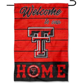 Texas Tech Red Raiders Welcome To Our Home Double Sided Garden Yard Flag