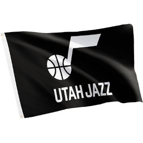 Desert Cactus Utah Jazz Flag NBA 100% Polyester Indoor Outdoor 3x5 feet National Basketball Association Team Flags (New Branding Flag A)