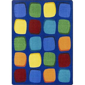 Joy Carpets Seat Yourself Area Rug in Color Multi, 5'4" x 7'8"