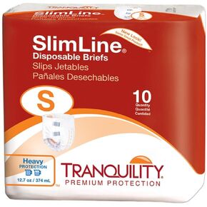 MCK21203100 - Adult Incontinent Brief Tranquility Slimline Tab Closure Small Disposable Heavy Absorbency