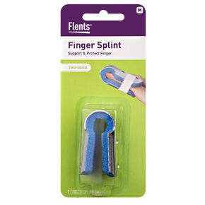 Flents Finger Splint, Supports and Protects Fingers, Comfortable Fit Designed to Protect Finger, Value Pack with 3 Assorted Sizes