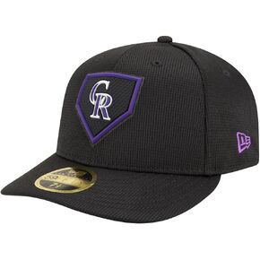 New Era Colorado Rockies 59FIFTY Low Profile Clubhouse Fitted Cap, Hat (US, Numeric, 7 3/8, Black) in Saudi Arabia