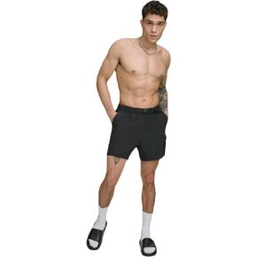 DKNY Men's Stretch Quick Dry Volley UPF 40+ Protection Swim Trunk