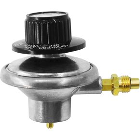 MENSI One Pound Propane Tank Low Pressure Adjustable Gas Regulator with 1/4" Barb Hose Connection (Outlet 1/4" Barb=6.35MM)