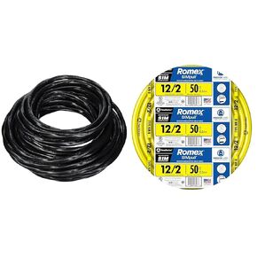 Woods 63949232 50 ft. 8/3 Black Stranded CU SIMpull NM-B Wire