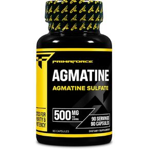 Primaforce Agmatine Sulfate 500mg, 90 Capsules - Non-GMO, Gluten Free Supplement
