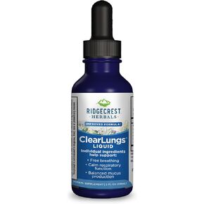 RidgeCrest Clearlungs Liquid Herbal, Orange Flavor, 2-Ounce