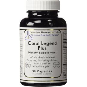 Coral Legend Plus, 90 Capsules - pH Support Formula for Whole Body Mineral Support, Including The Bones, Joints, Teeth and an Alkaline pH