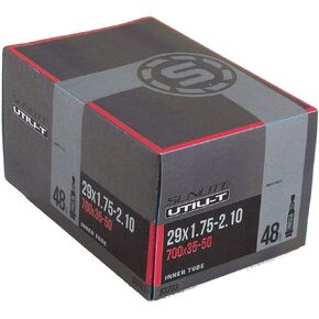 Sunlite Utili-T Standard Presta Valve Tubes, 29 x 1.75-2.10" (700 x 35-50c) / 48mm Valve, Black/Black