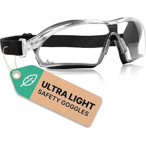 NoCry Anti Fog Safety Goggles for Women with Premium Anti Scratch Coating; ANSI Z87 Certified Chemistry Goggles, Protective Goggles with Adjustable Headband — Perfect Dust Goggles and Science Goggles