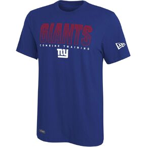 تي شيرت رجالي من New Era NFL Team Pride Dri-Tek بأكمام قصيرة، New York Giants، مقاس X-Large