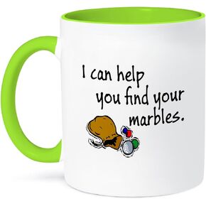 3dRose I Can Help You Find Your Marbles Two Tone Mug, 1 Count (Pack of 1), Black