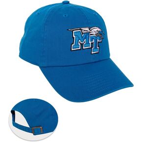 Desert Cactus Middle Tennessee State University Baseball Hat Blue Raiders MTSU Brimmed Embroirderd Cap Adjustable Cloth Strap Adult (Style A)