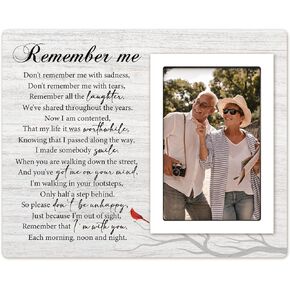 Sympathy Gift Memorial Gifts for Loss of Loved One Mother Father - Memorial Picture Frame 4x6 Photo - in Memory of Loved One Gifts, Condolences Grief Bereavement Gifts Sympathy Frame