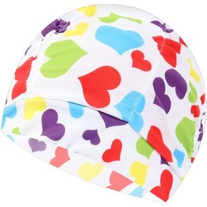 Floral Printed Summer Swimming Cap Long Hair Swim Hat Pleated Style Swim Cap for Women Grils Beach Surfing