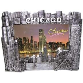 Chicago Picture Frame- pewter look 4x6photo